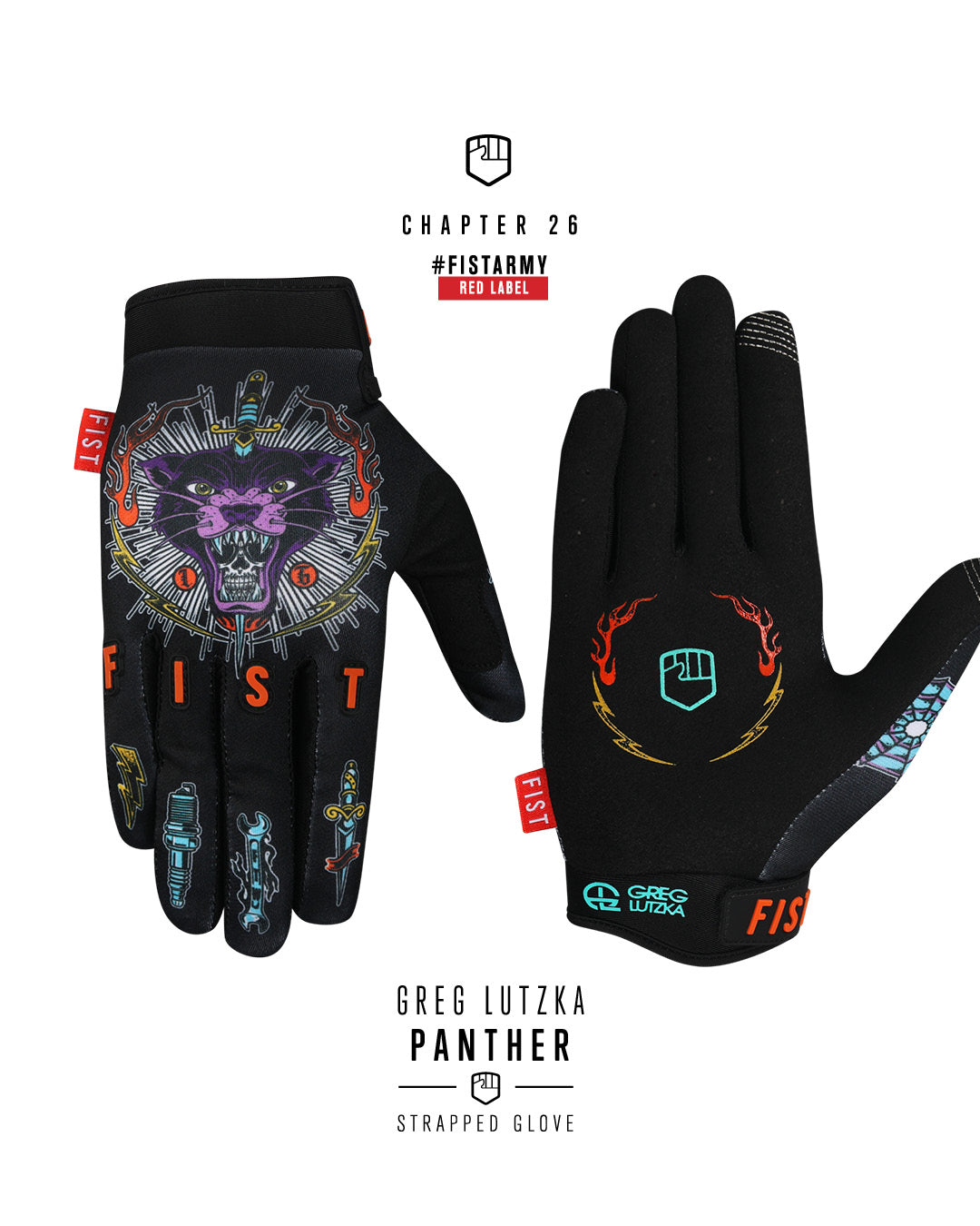 CH26 | Greg Lutzka 'Panther' Adult Glove – FIST Handwear Australia