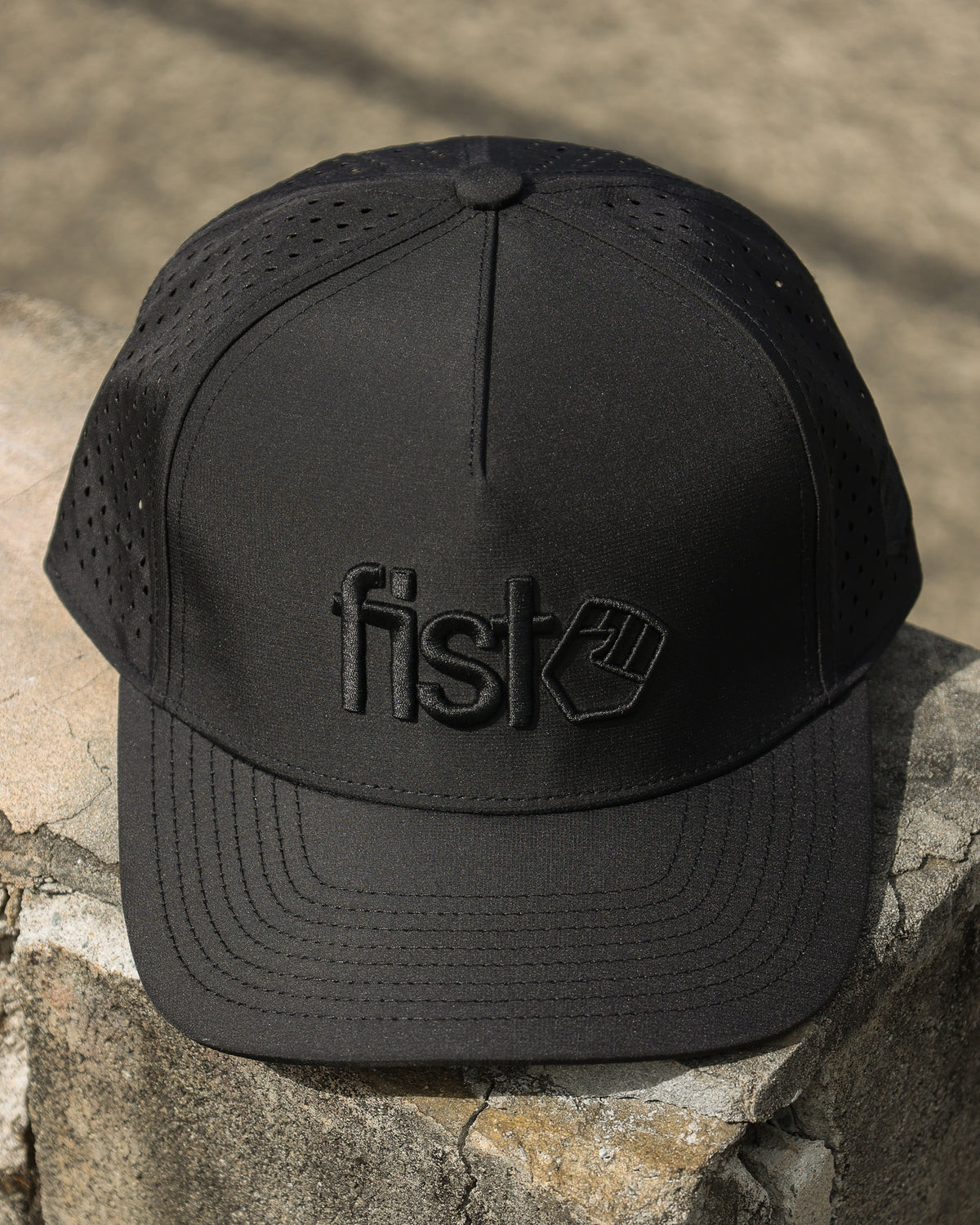 Lower Blackout A-Frame Performance Snapback Cap