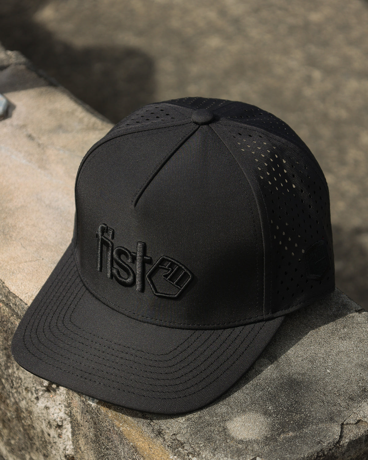 Lower Blackout A-Frame Performance Snapback Cap