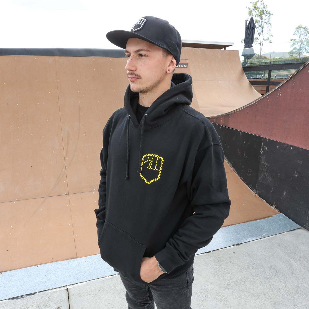 Yella Check Hoodie