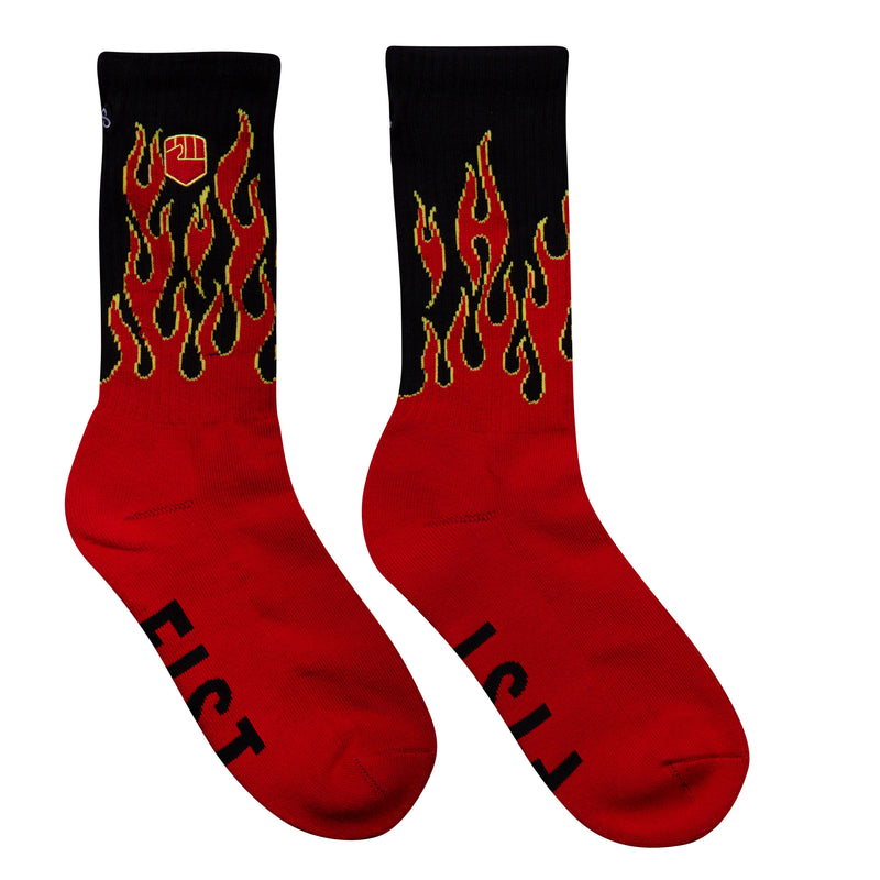 Flaming Hawt Crew Sock