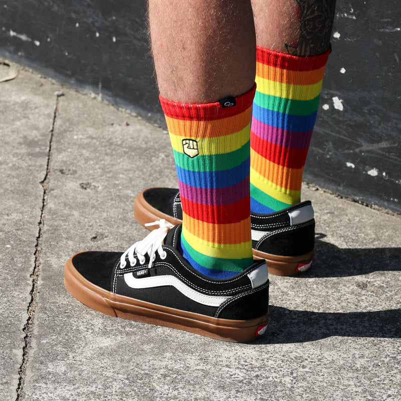 Natalya Diehm - Rainbow Crew Sock