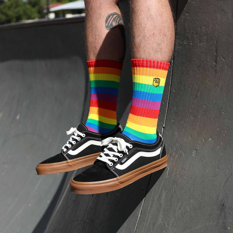 Natalya Diehm - Rainbow Crew Sock