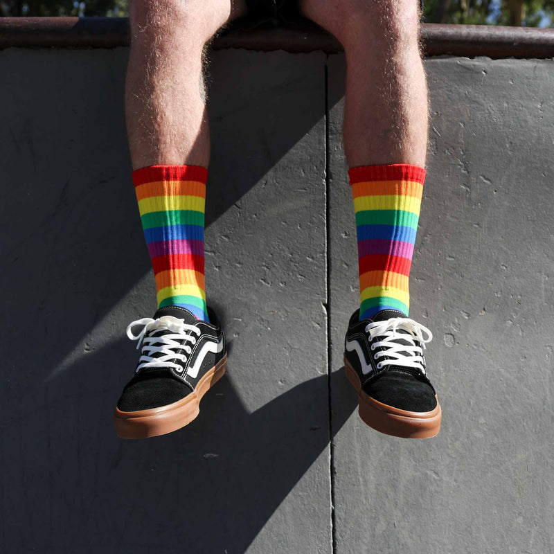 Natalya Diehm - Rainbow Crew Sock