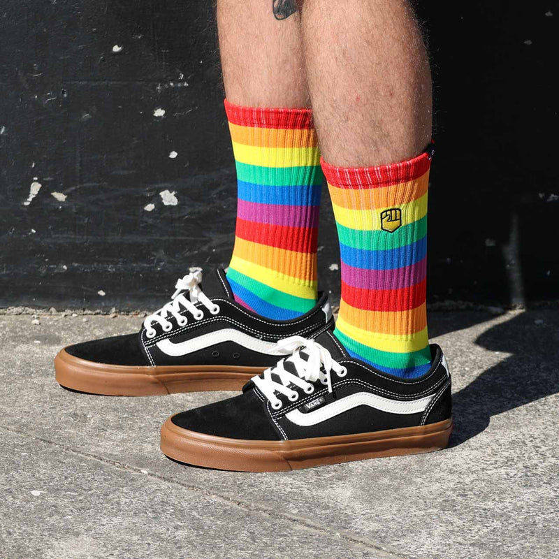 Natalya Diehm - Rainbow Crew Sock